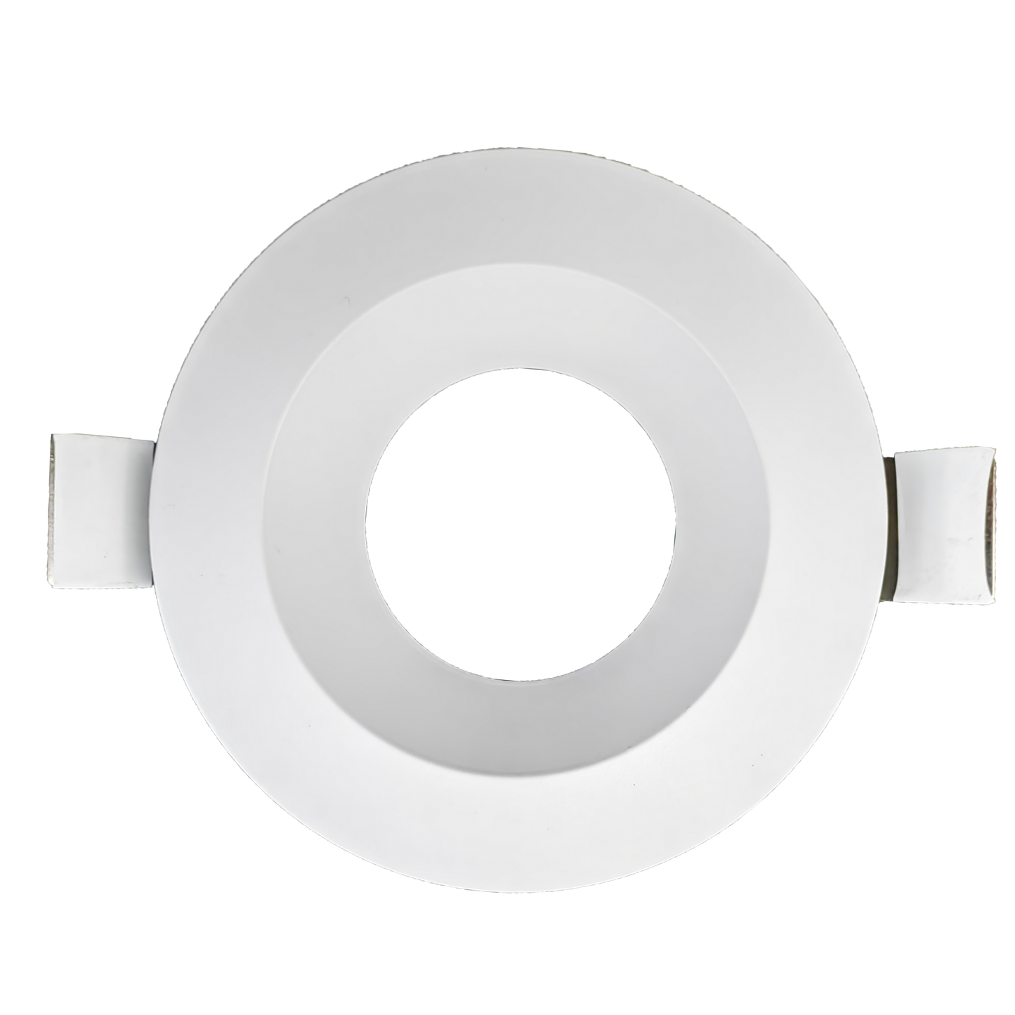 5 Inch White Round Shallow Trim