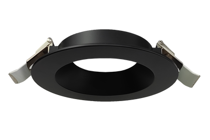 5 Inch Black Round Shallow Trim