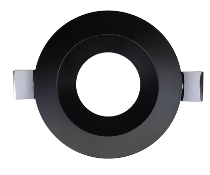 5 Inch Black Round Shallow Trim