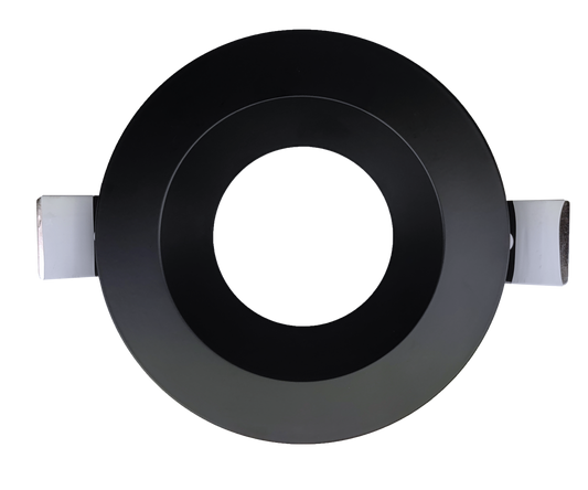 5 Inch Black Round Shallow Trim