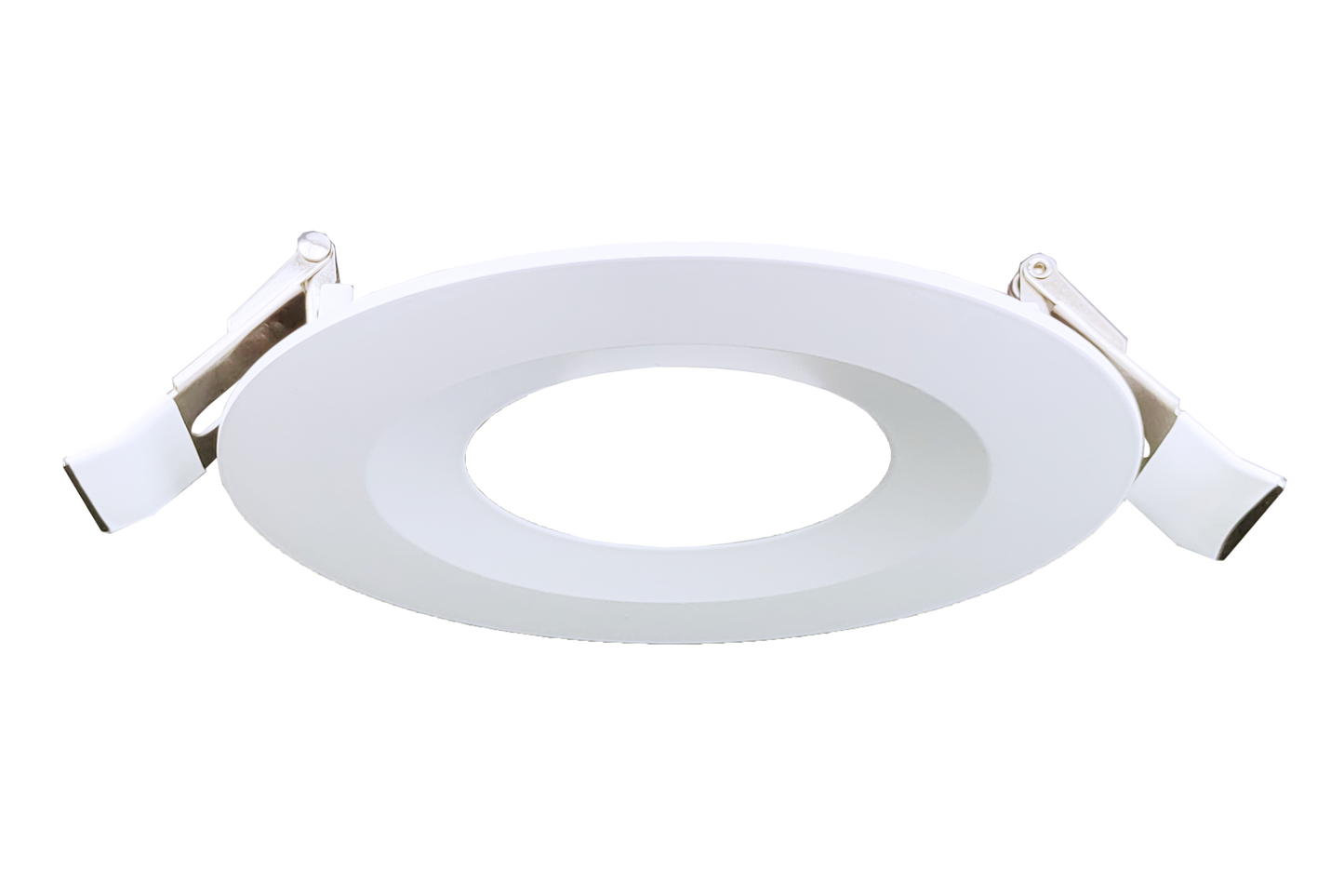 5 Inch White Round Ultra Shallow Trim