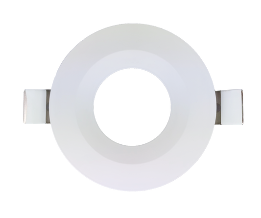 5 Inch White Round Ultra Shallow Trim