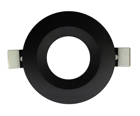 5 Inch Black Round Ultra Shallow Trim