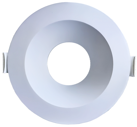 6 Inch White Round Trim