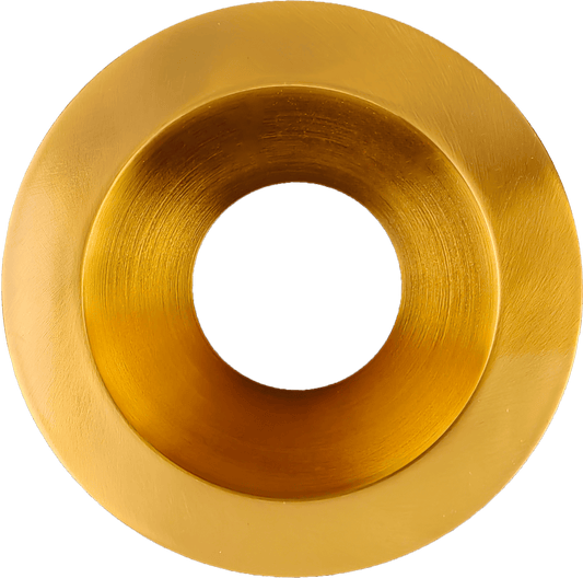 6 Inch Brushed Brass Round Trim