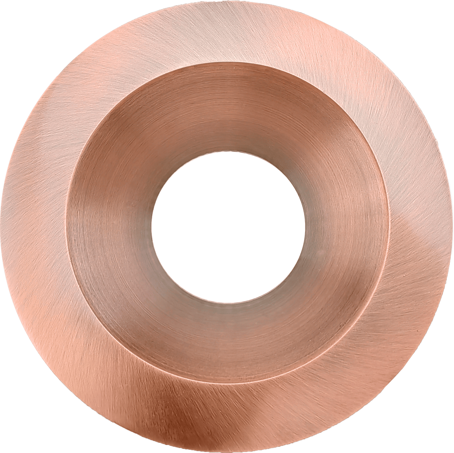 6 Inch Brushed Copper Round Trim