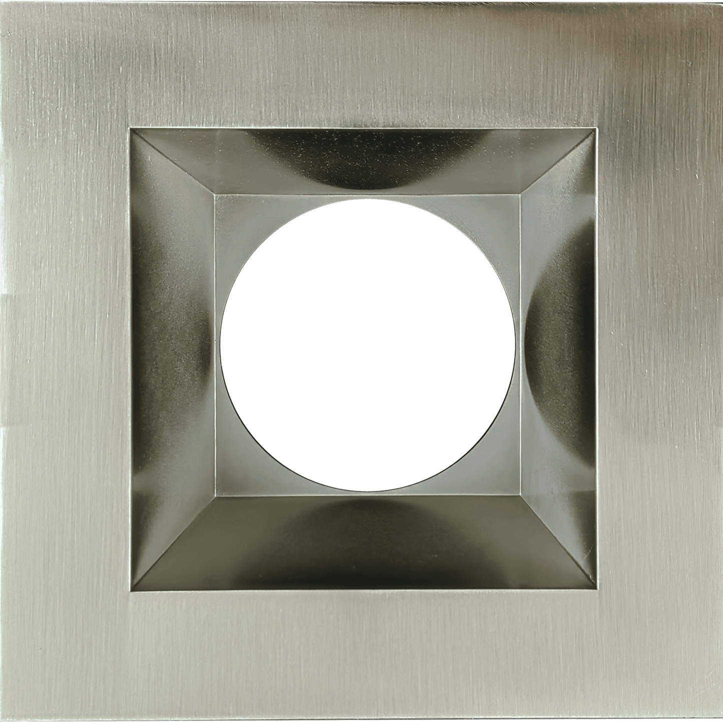 6 Inch Brushed Nickel Square Trim