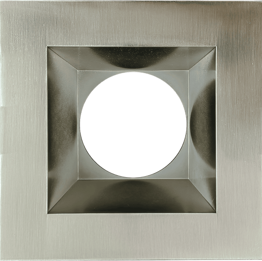 6 Inch Brushed Nickel Square Trim