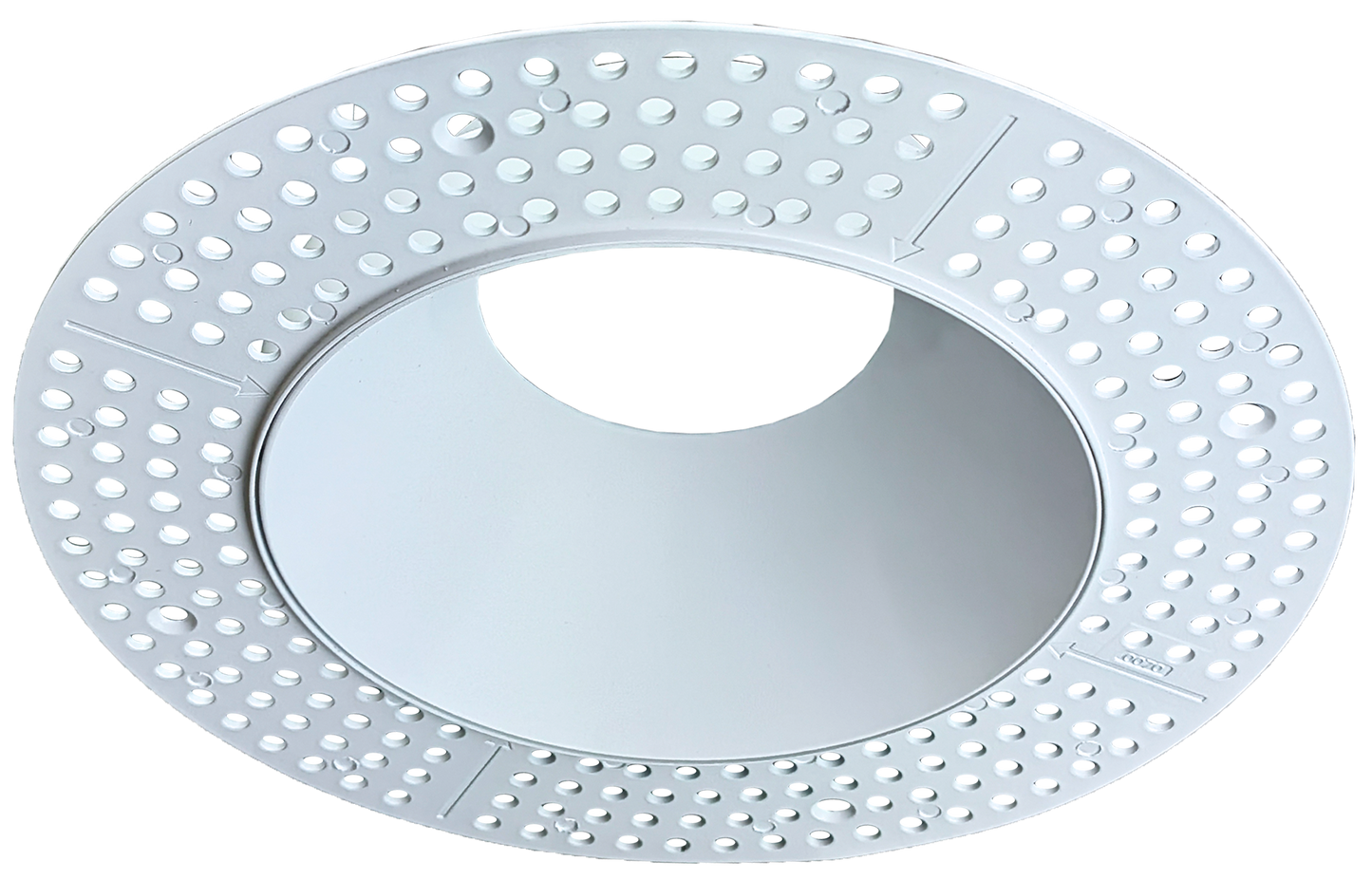 6 Inch White Round Trimless Kit