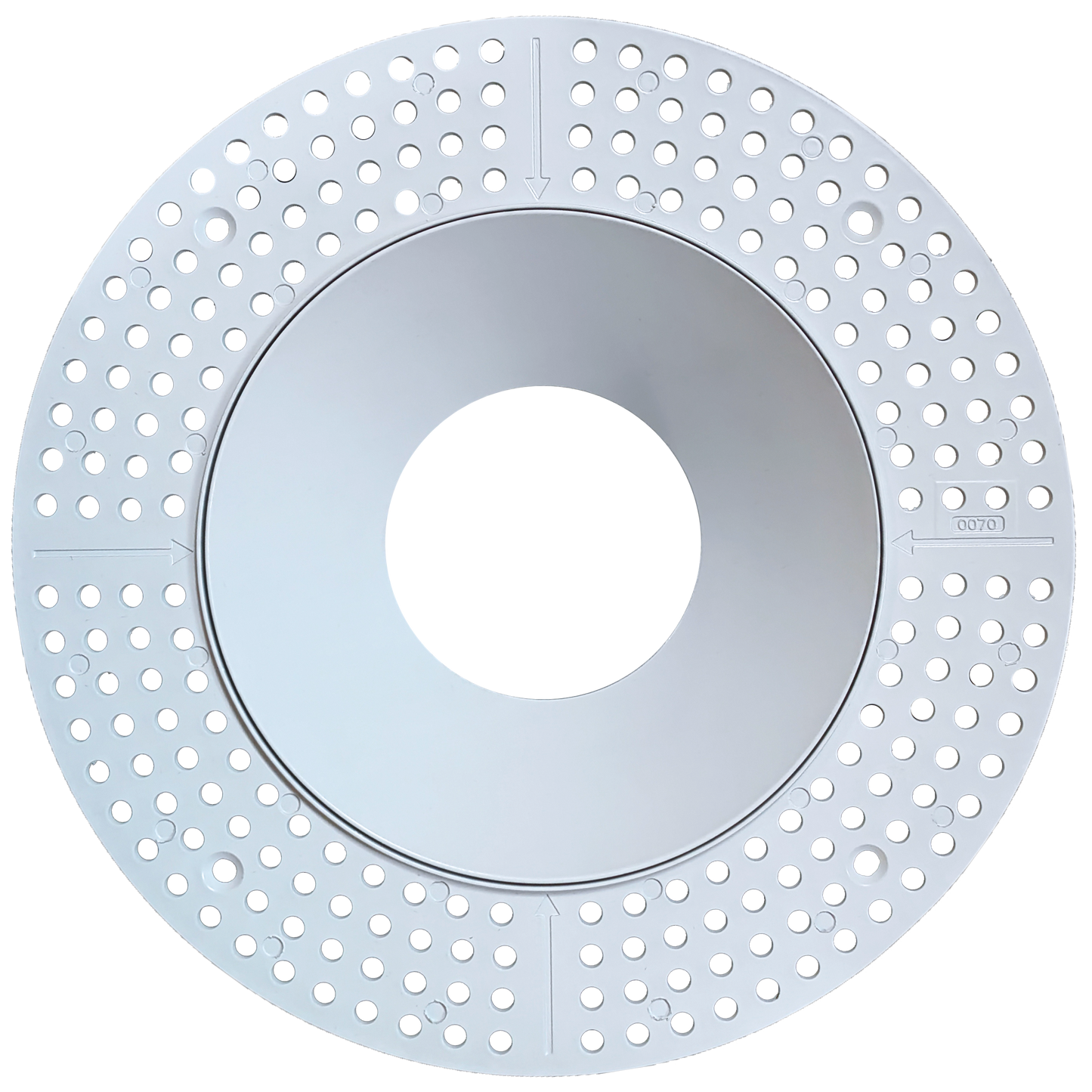 6 Inch White Round Trimless Kit