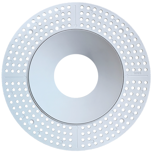 6 Inch White Round Trimless Kit
