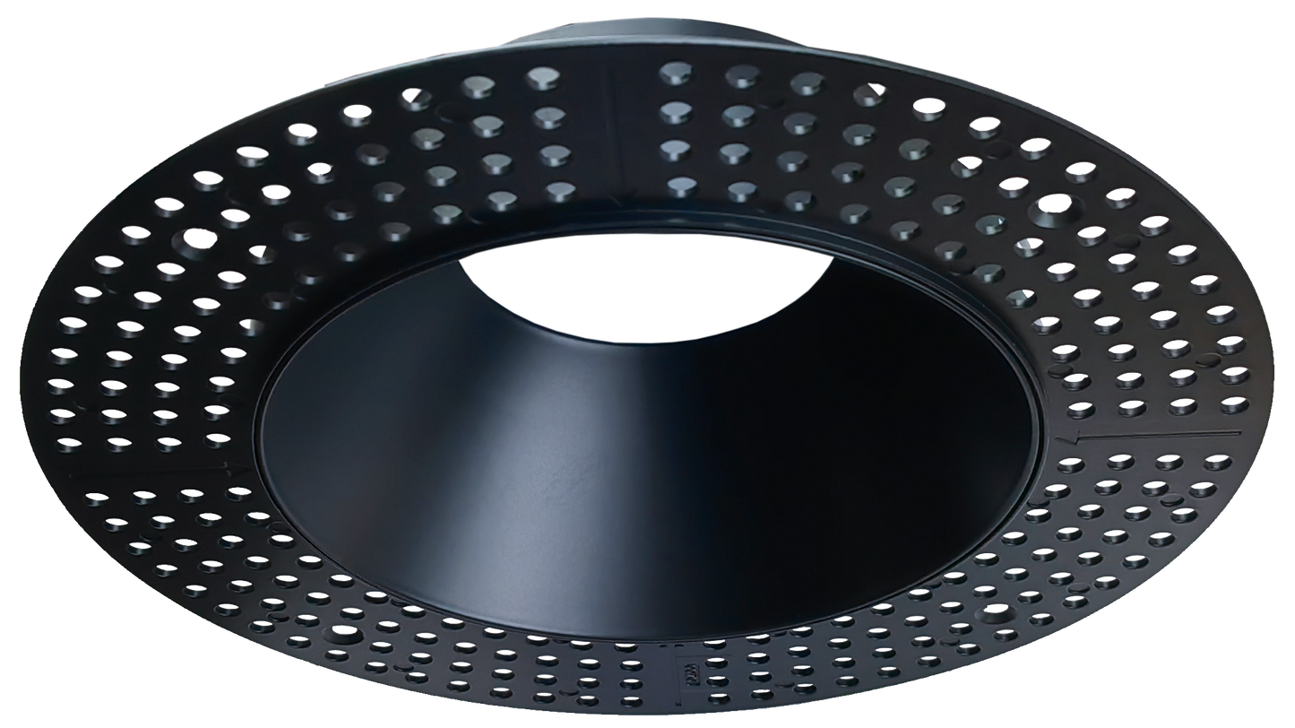 6 Inch Black Round Trimless Kit