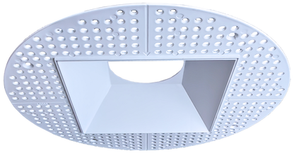 6 Inch White Square Trimless Kit