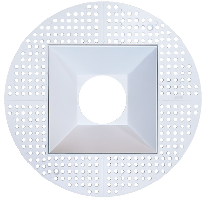 6 Inch White Square Trimless Kit