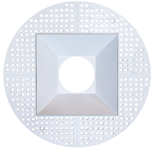 6 Inch White Square Trimless Kit