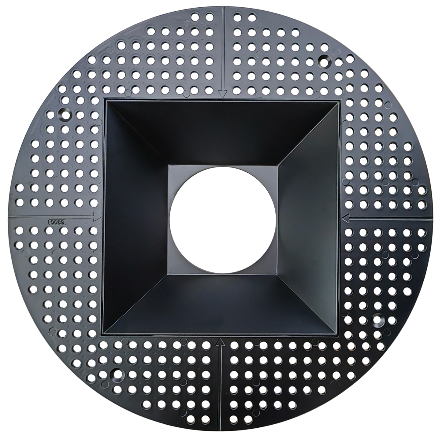 6 Inch Black Square Trimless Kit