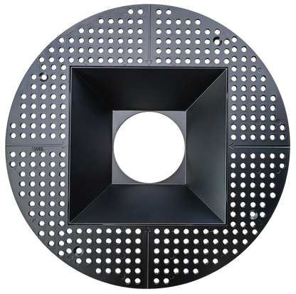 6 Inch Black Square Trimless Kit