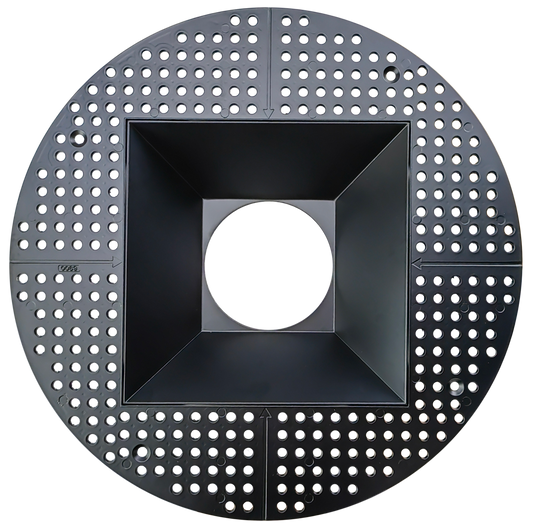 6 Inch Black Square Trimless Kit