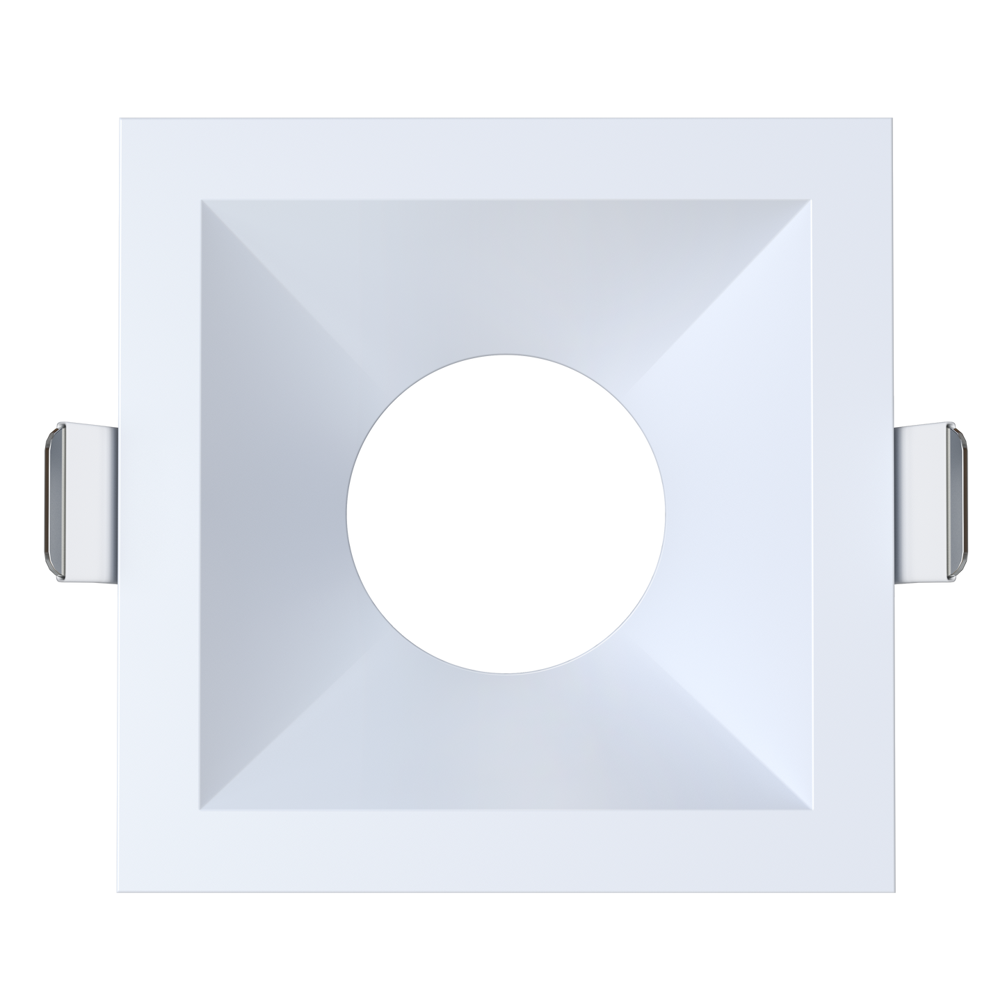 3 Inch White Bevel Square Trim