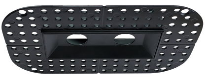 1" Ultra Narrow 2 head Trimless Multiple Kit Black Finish