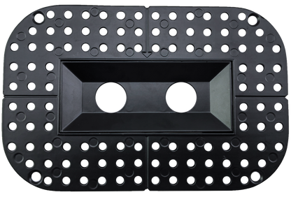 1" Ultra Narrow 2 head Trimless Multiple Kit Black Finish