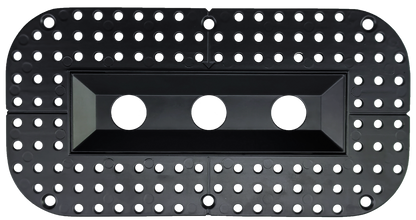 1" Ultra Narrow 3 head Trimless Multiple Kit Black Finish