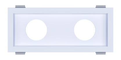3 Inch Double Head Multiple Trim White