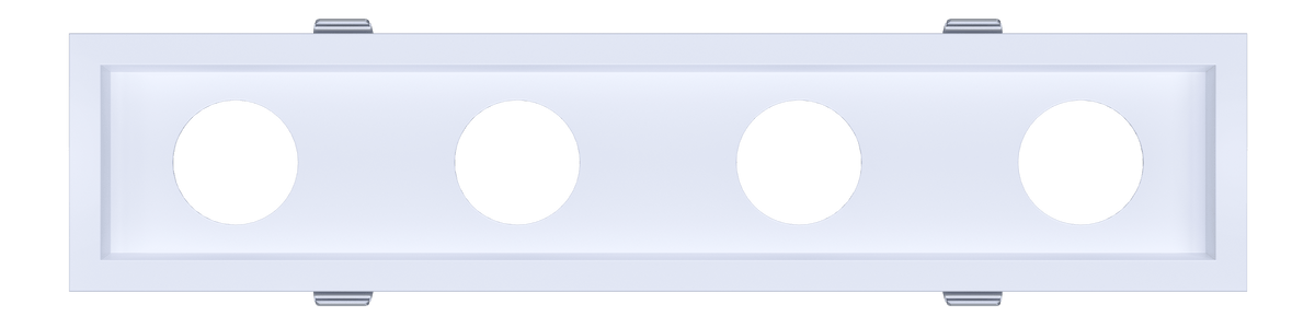 3 Inch Four Head Multiple Trim White