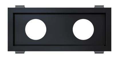 3 Inch Double Head Multiple Trim Black