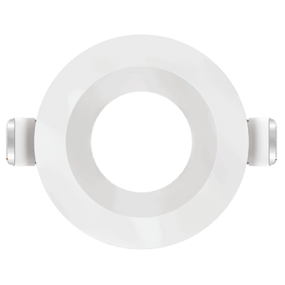 3 Inch White Round Shallow Trim