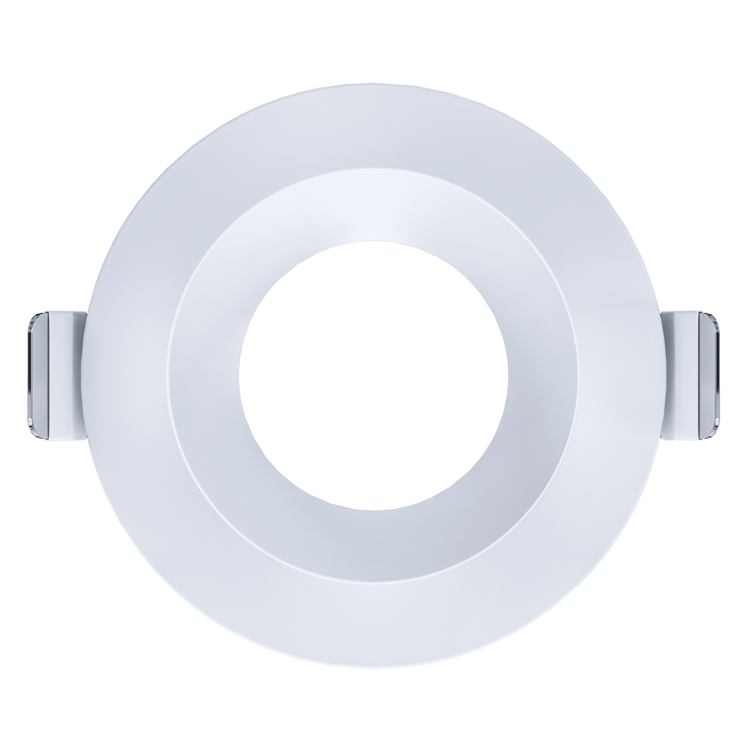 3 Inch White Round Shallow Trim