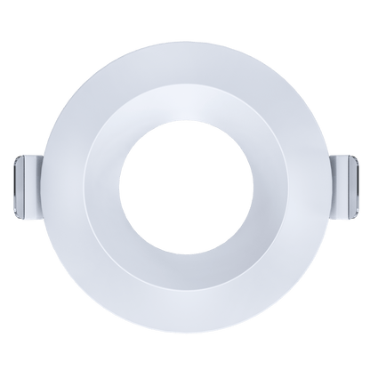 3 Inch White Round Shallow Trim