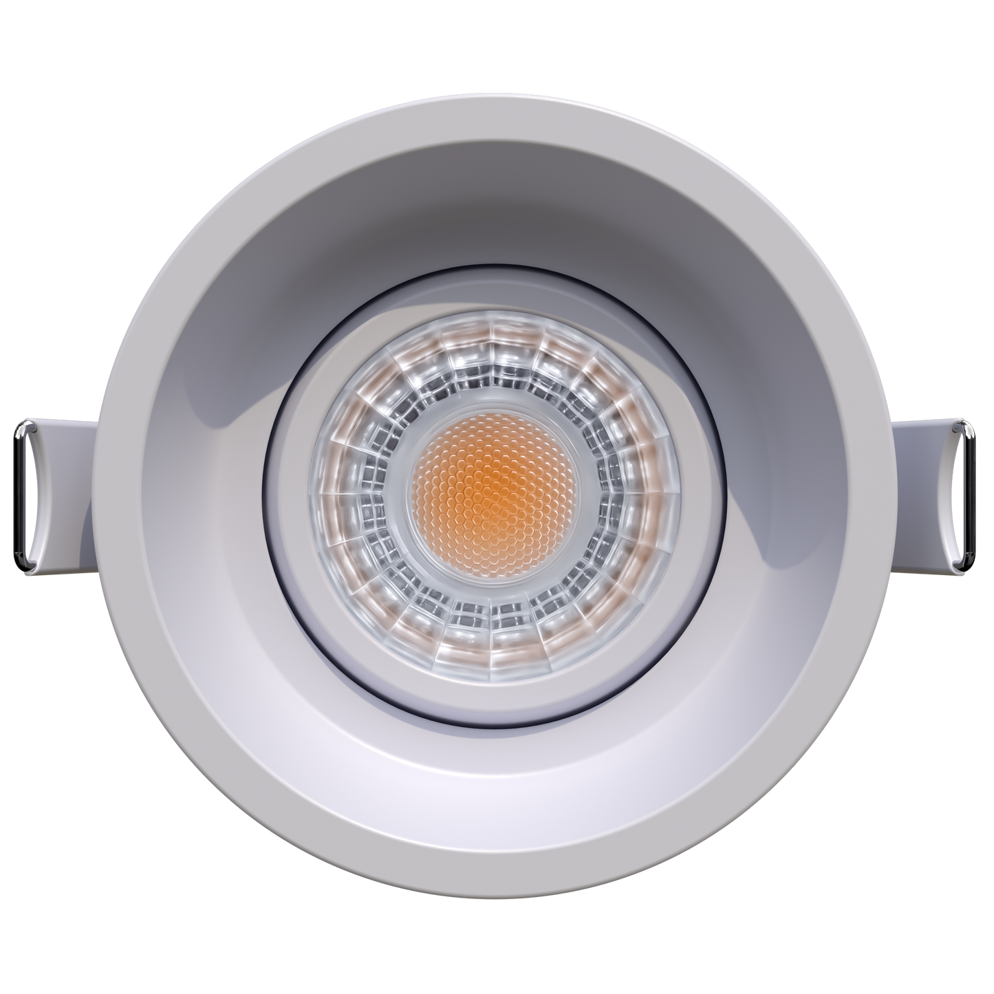 3" Round Regress Narrow Gimbal Trimmed White