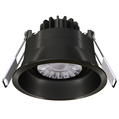 3" Round Regress Narrow Gimbal Trimmed Black