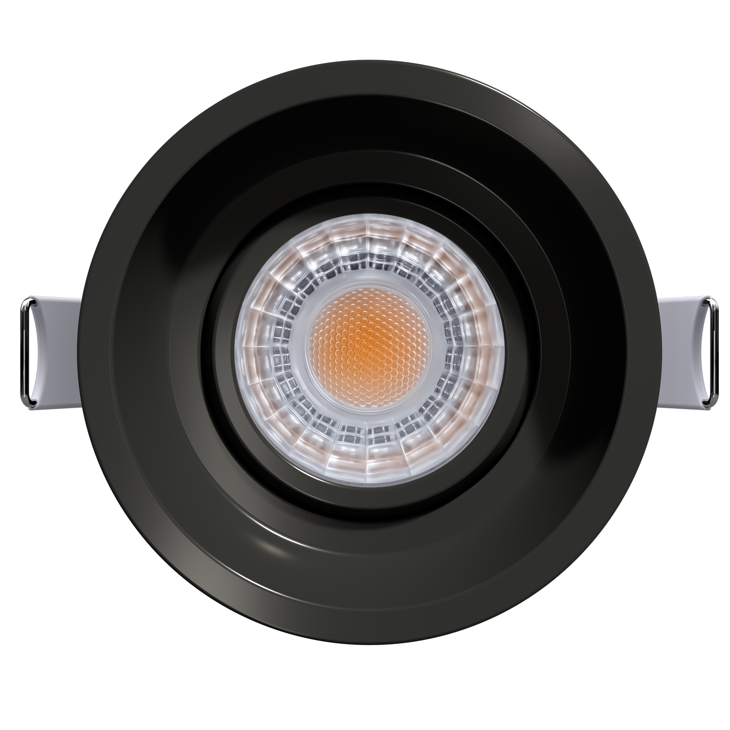 3" Round Regress Narrow Gimbal Trimmed Black