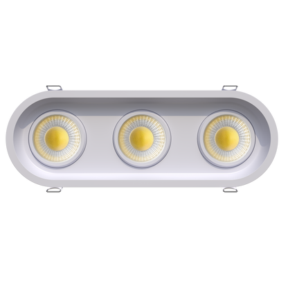 3.5" Oval Triple Head Regress Gimbal White