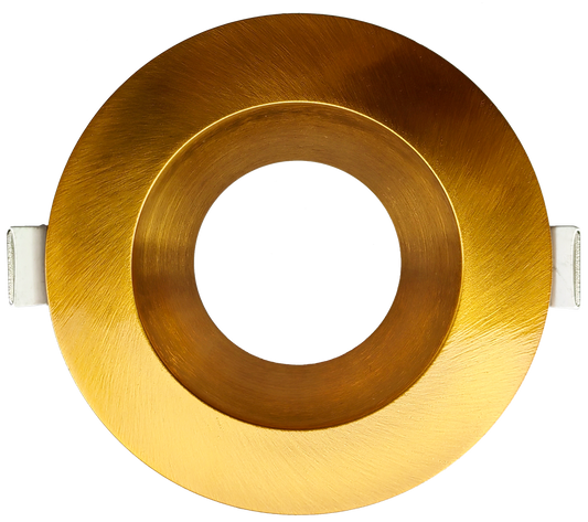 3.5 Inch Brushed Brass Round Trim