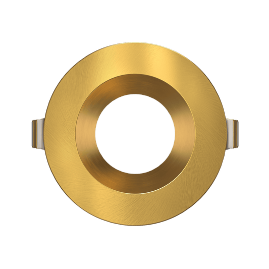 3.5 Inch Brushed Brass Round Trim