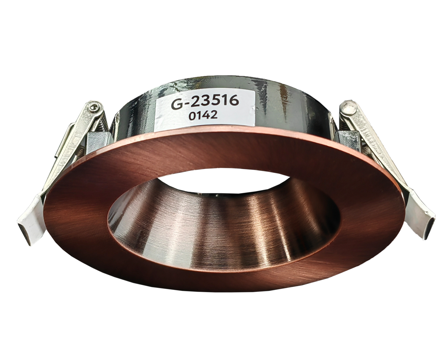 3.5 Inch Brushed Copper Round Trim