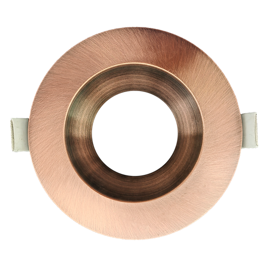 3.5 Inch Brushed Copper Round Trim