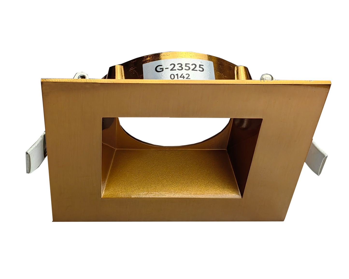 3.5 Inch Brushed Brass Square Trim