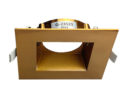 3.5 Inch Brushed Brass Square Trim
