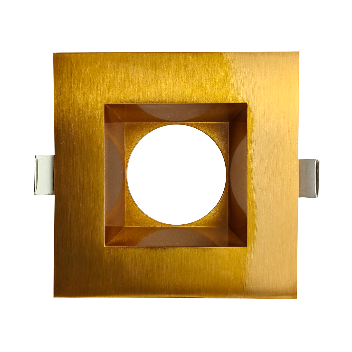 3.5 Inch Brushed Brass Square Trim