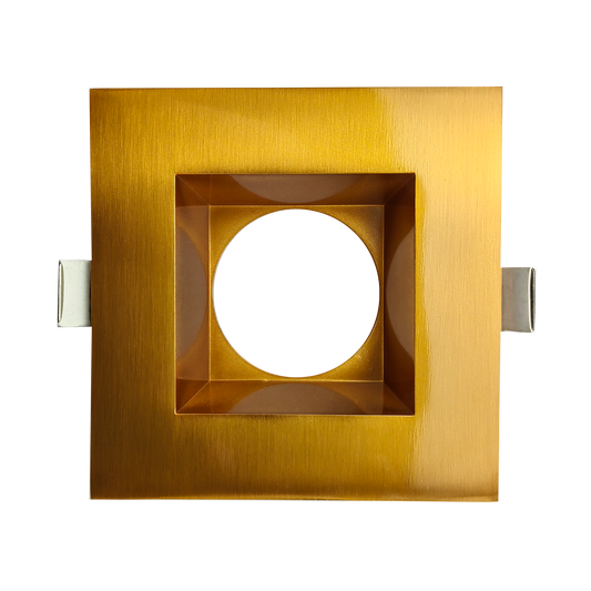 3.5 Inch Brushed Brass Square Trim