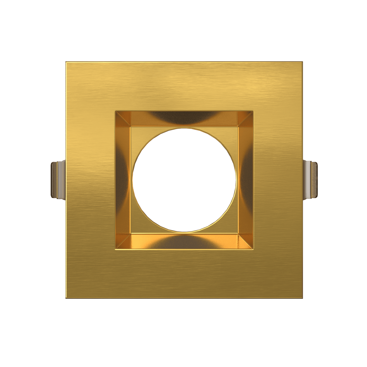 3.5 Inch Brushed Brass Square Trim