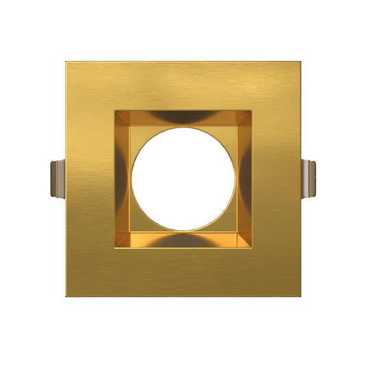 3.5 Inch Brushed Brass Square Trim