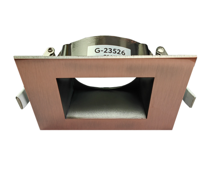 3.5 Inch Brushed Copper Square Trim