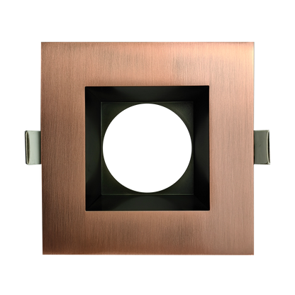 3.5 Inch Brushed Copper Square Trim