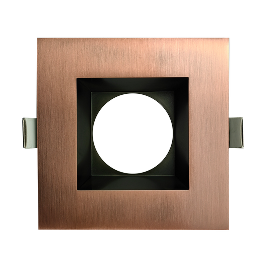 3.5 Inch Brushed Copper Square Trim