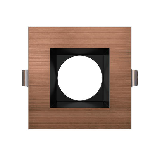 3.5 Inch Brushed Copper Square Trim